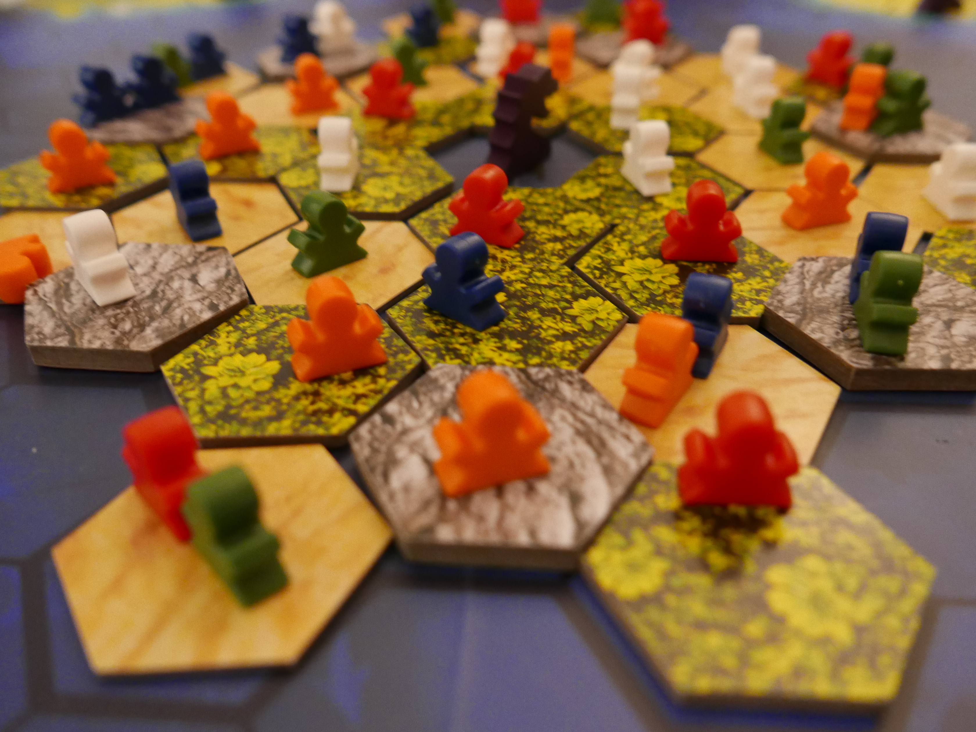 Close up of a game of Survive! Escape from atlantis