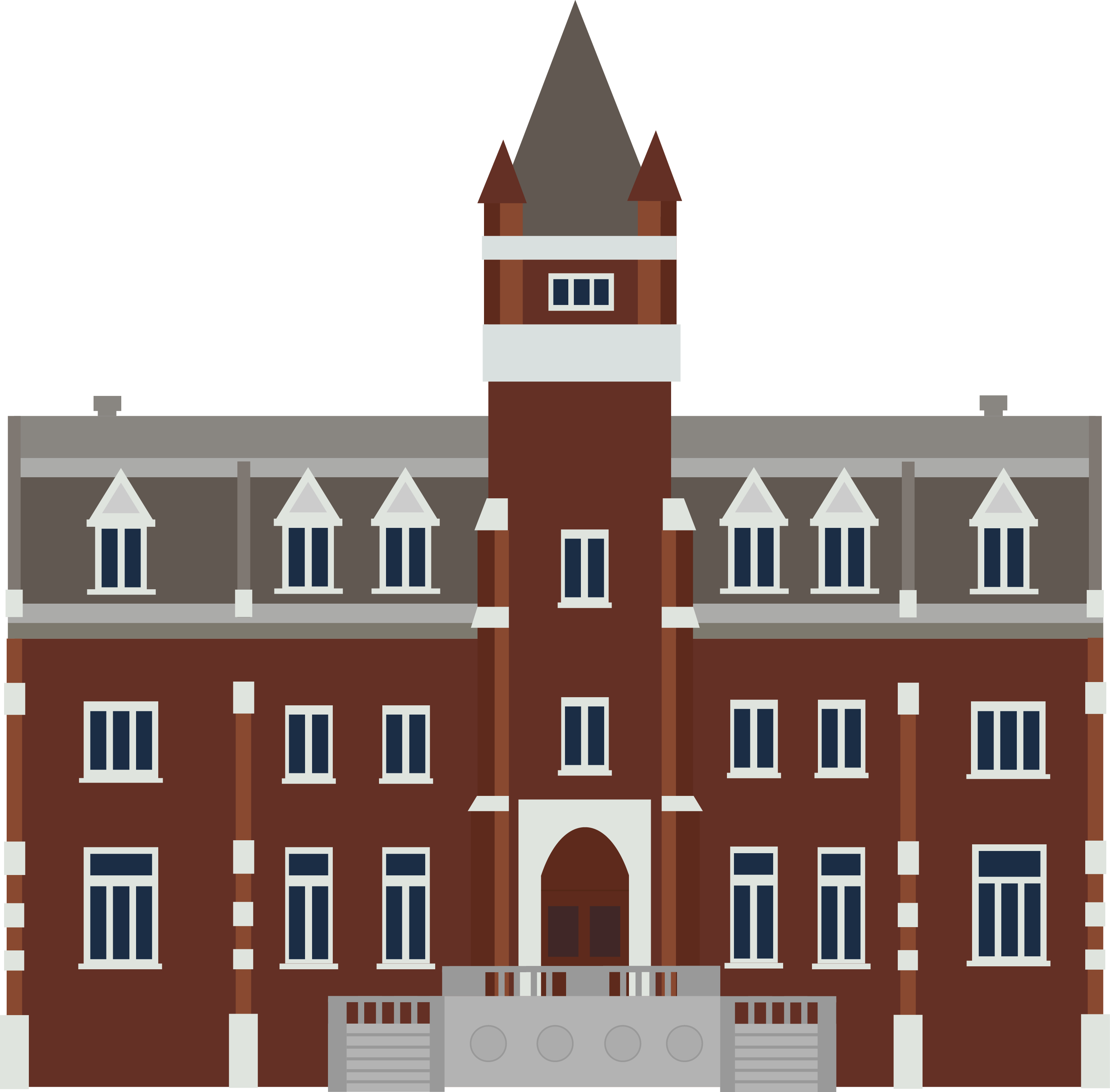 Bishop's University vector art drawing by Jacob Hooey